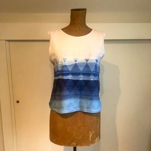 Relaxed fit boxy tank with original artwork print